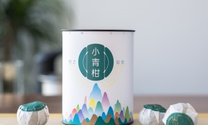 山川飲2020新茶正宗新會小青柑普洱茶陳皮熟茶柑普橘茶葉100g罐裝